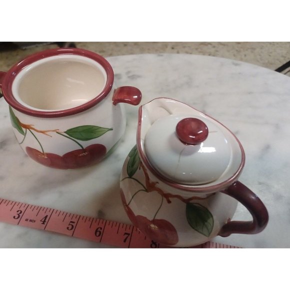 Apple Pitcher and Crock Each about 4" x 4" Decorative or Functional Ceramic - Picture 2 of 3